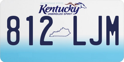 KY license plate 812LJM