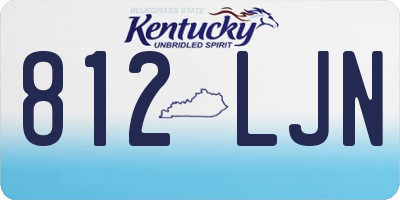 KY license plate 812LJN