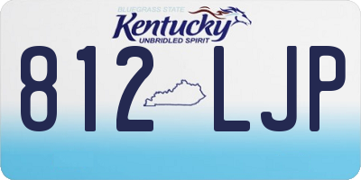 KY license plate 812LJP