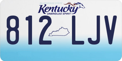 KY license plate 812LJV
