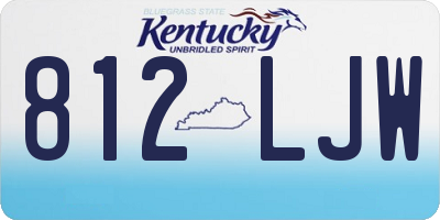 KY license plate 812LJW