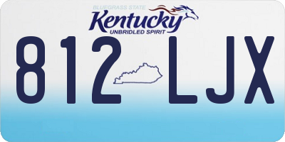 KY license plate 812LJX