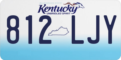 KY license plate 812LJY
