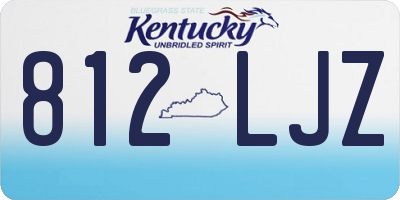 KY license plate 812LJZ