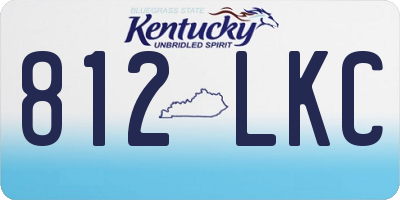 KY license plate 812LKC
