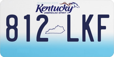 KY license plate 812LKF