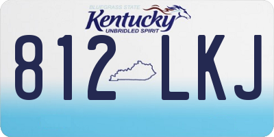 KY license plate 812LKJ