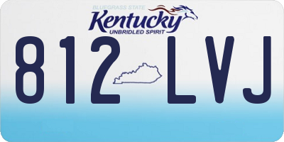 KY license plate 812LVJ