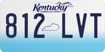 KY license plate 812LVT