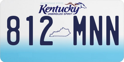 KY license plate 812MNN