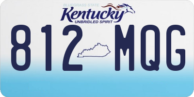 KY license plate 812MQG