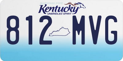 KY license plate 812MVG