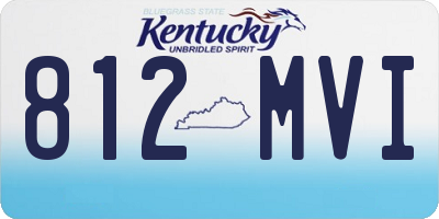 KY license plate 812MVI