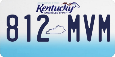 KY license plate 812MVM