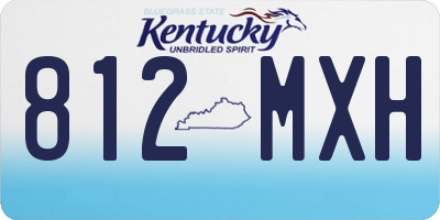 KY license plate 812MXH