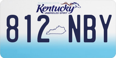 KY license plate 812NBY