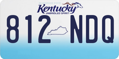 KY license plate 812NDQ