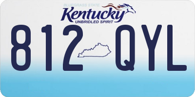 KY license plate 812QYL