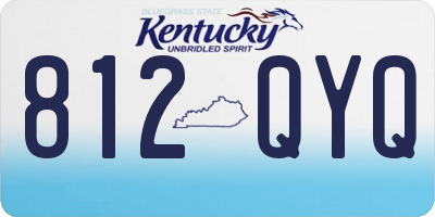 KY license plate 812QYQ