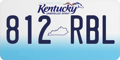 KY license plate 812RBL
