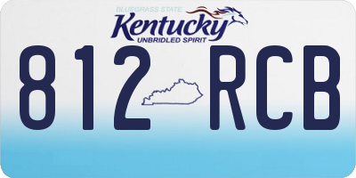 KY license plate 812RCB