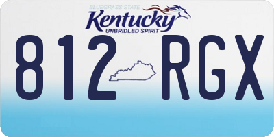 KY license plate 812RGX