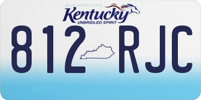KY license plate 812RJC