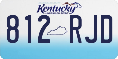 KY license plate 812RJD