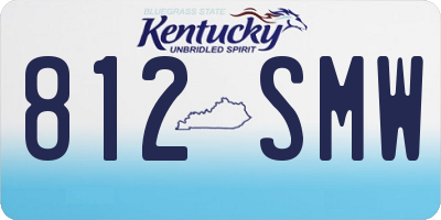 KY license plate 812SMW