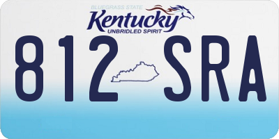 KY license plate 812SRA