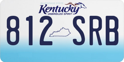 KY license plate 812SRB