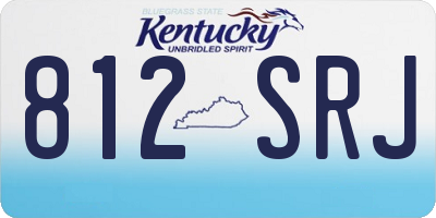 KY license plate 812SRJ