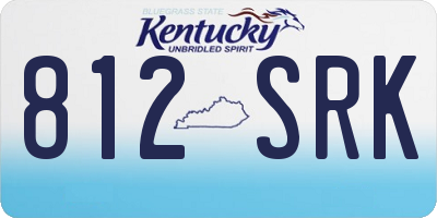KY license plate 812SRK