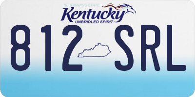 KY license plate 812SRL