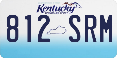 KY license plate 812SRM