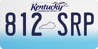 KY license plate 812SRP