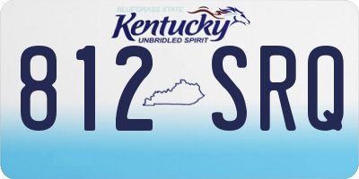 KY license plate 812SRQ