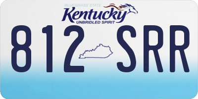 KY license plate 812SRR