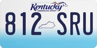 KY license plate 812SRU