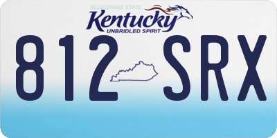 KY license plate 812SRX