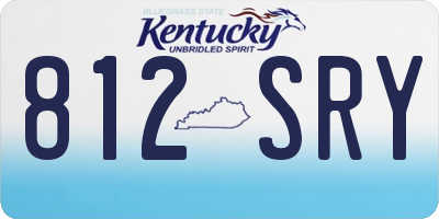 KY license plate 812SRY