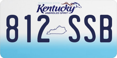 KY license plate 812SSB