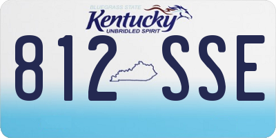 KY license plate 812SSE