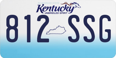 KY license plate 812SSG