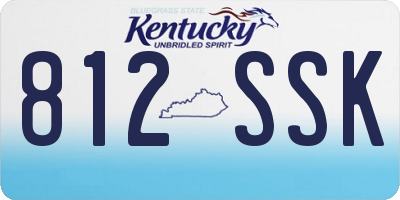 KY license plate 812SSK