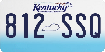 KY license plate 812SSQ