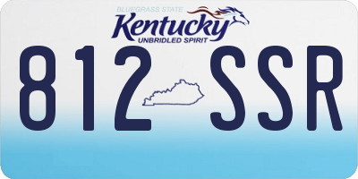 KY license plate 812SSR