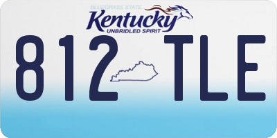 KY license plate 812TLE