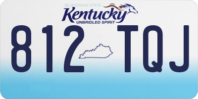 KY license plate 812TQJ