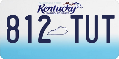 KY license plate 812TUT